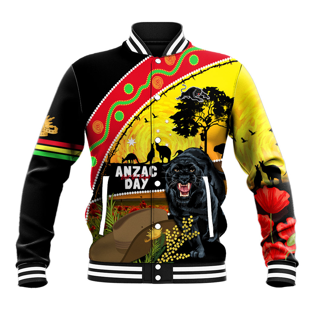 Panthers ANZAC Day Baseball Jacket Pennies Mascot Rosemary Starring Night Style