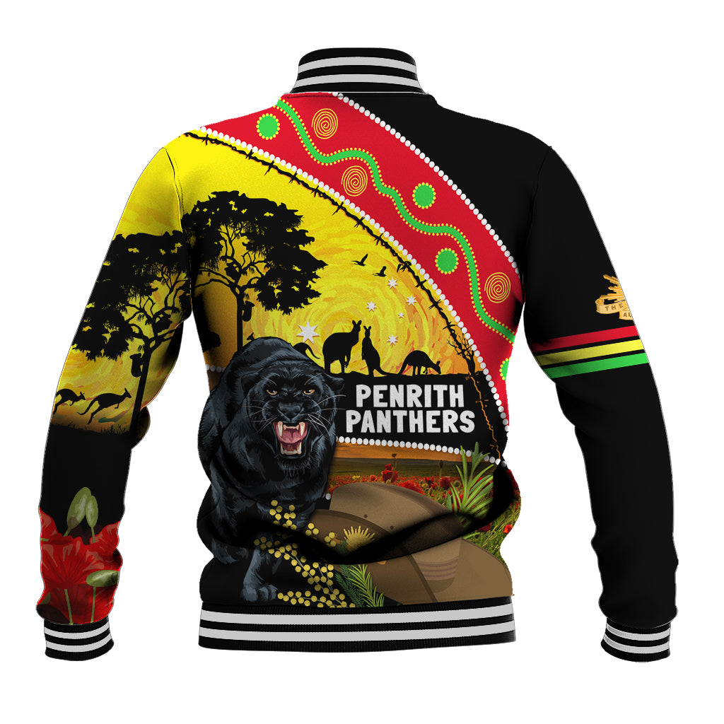 Panthers ANZAC Day Baseball Jacket Pennies Mascot Rosemary Starring Night Style