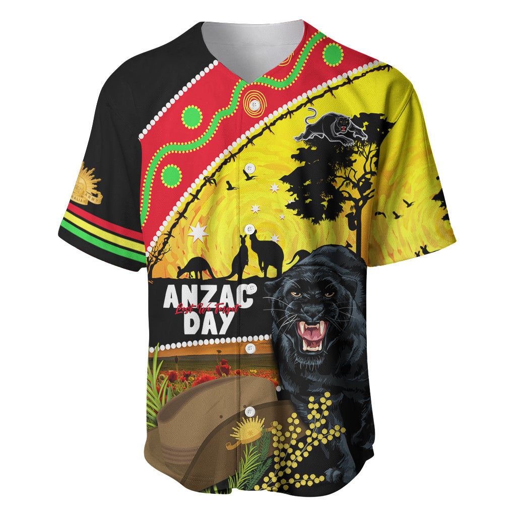 Panthers ANZAC Day Baseball Jersey Pennies Mascot Rosemary Starring Night Style
