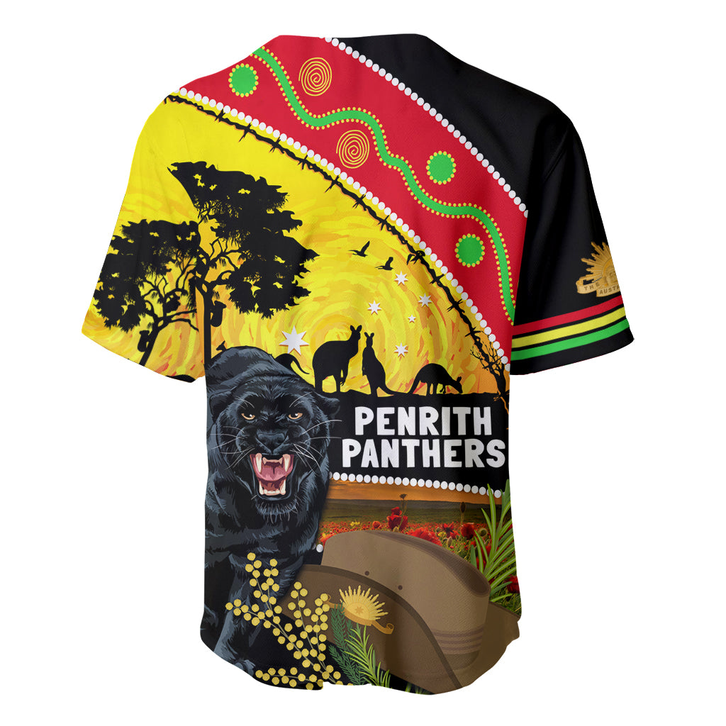 Panthers ANZAC Day Baseball Jersey Pennies Mascot Rosemary Starring Night Style