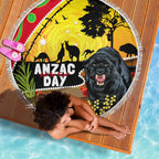 Panthers ANZAC Day Beach Blanket Pennies Mascot Rosemary Starring Night Style