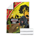 Panthers ANZAC Day Blanket Pennies Mascot Rosemary Starring Night Style