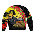Panthers ANZAC Day Bomber Jacket Pennies Mascot Rosemary Starring Night Style