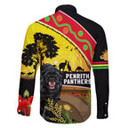 Panthers ANZAC Day Family Matching Puletasi and Hawaiian Shirt Pennies Mascot Rosemary Starring Night Style