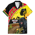 Panthers ANZAC Day Family Matching Summer Maxi Dress and Hawaiian Shirt Pennies Mascot Rosemary Starring Night Style