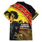 Panthers ANZAC Day Family Matching Summer Maxi Dress and Hawaiian Shirt Pennies Mascot Rosemary Starring Night Style