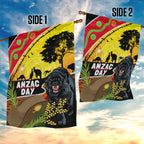 Panthers ANZAC Day Garden Flag Pennies Mascot Rosemary Starring Night Style