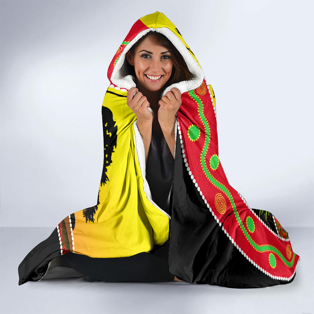 Panthers ANZAC Day Hooded Blanket Pennies Mascot Rosemary Starring Night Style