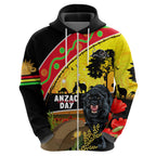 Panthers ANZAC Day Hoodie Pennies Mascot Rosemary Starring Night Style