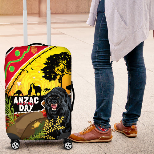 Panthers ANZAC Day Luggage Cover Pennies Mascot Rosemary Starring Night Style