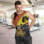 Panthers ANZAC Day Men Tank Top Pennies Mascot Rosemary Starring Night Style