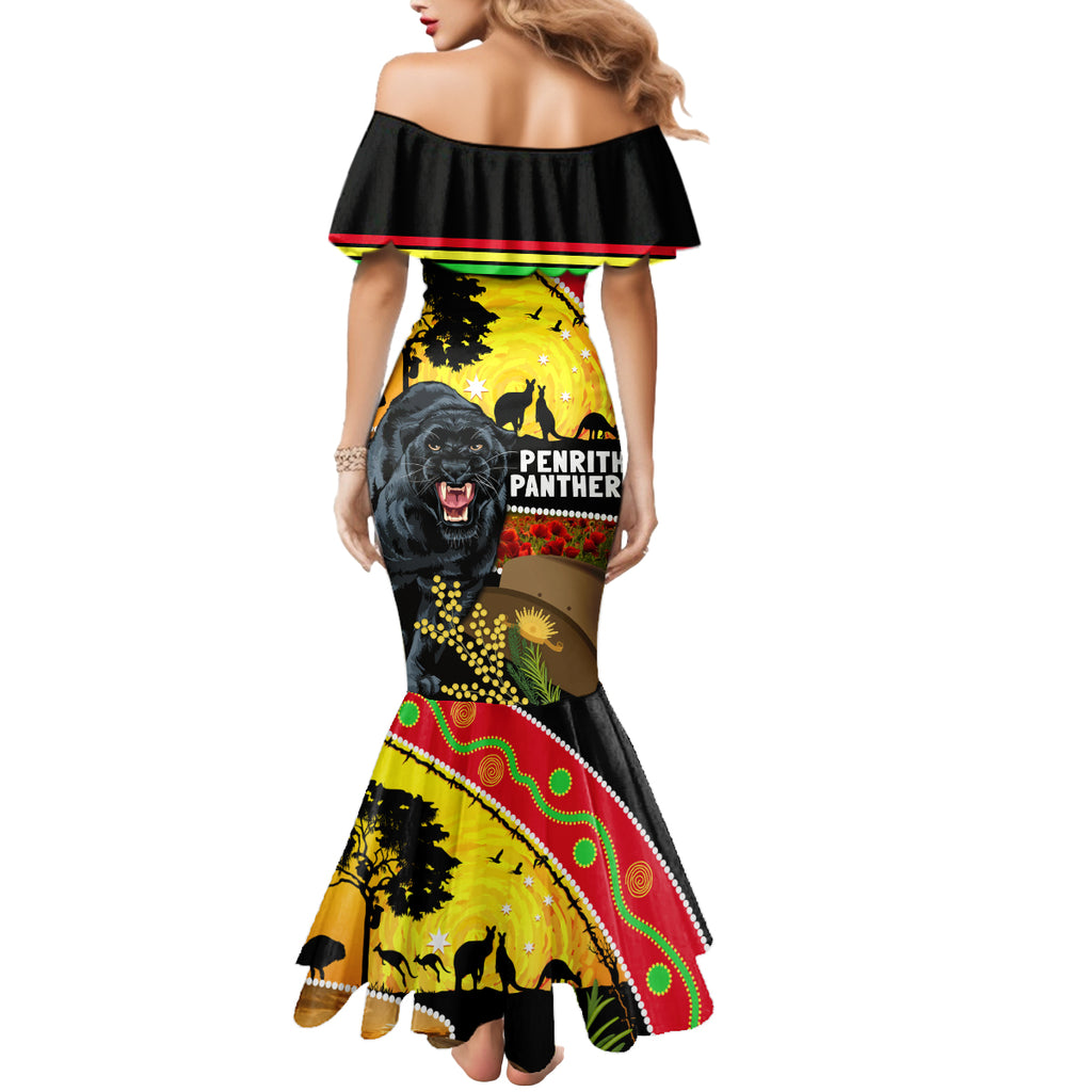 Panthers ANZAC Day Mermaid Dress Pennies Mascot Rosemary Starring Night Style