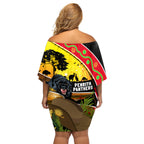Panthers ANZAC Day Off Shoulder Short Dress Pennies Mascot Rosemary Starring Night Style