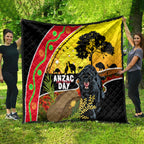 Panthers ANZAC Day Quilt Pennies Mascot Rosemary Starring Night Style