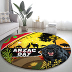 Panthers ANZAC Day Round Carpet Pennies Mascot Rosemary Starring Night Style