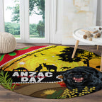 Panthers ANZAC Day Round Carpet Pennies Mascot Rosemary Starring Night Style
