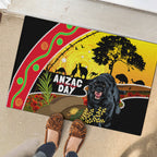 Panthers ANZAC Day Rubber Doormat Pennies Mascot Rosemary Starring Night Style
