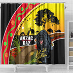 Panthers ANZAC Day Shower Curtain Pennies Mascot Rosemary Starring Night Style
