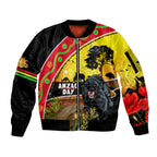 Panthers ANZAC Day Sleeve Zip Bomber Jacket Pennies Mascot Rosemary Starring Night Style