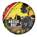 Panthers ANZAC Day Spare Tire Cover Pennies Mascot Rosemary Starring Night Style