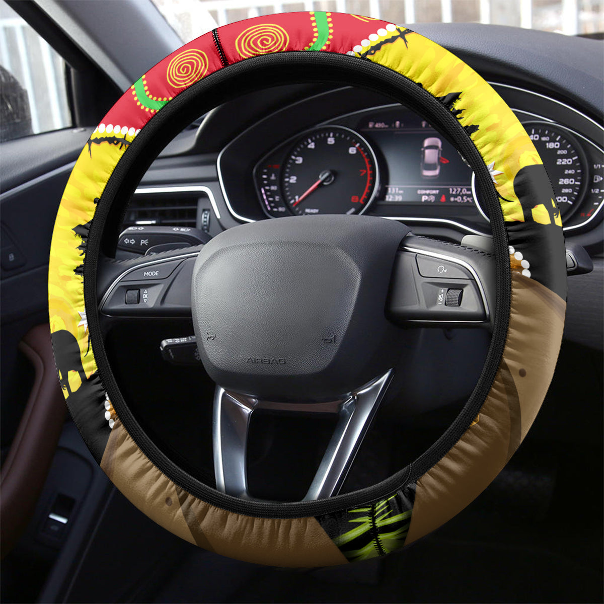 Panthers ANZAC Day Steering Wheel Cover Pennies Mascot Rosemary Starring Night Style