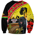 Panthers ANZAC Day Sweatshirt Pennies Mascot Rosemary Starring Night Style