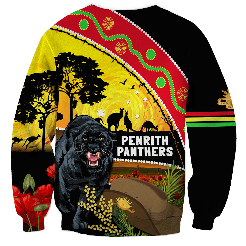 Panthers ANZAC Day Sweatshirt Pennies Mascot Rosemary Starring Night Style