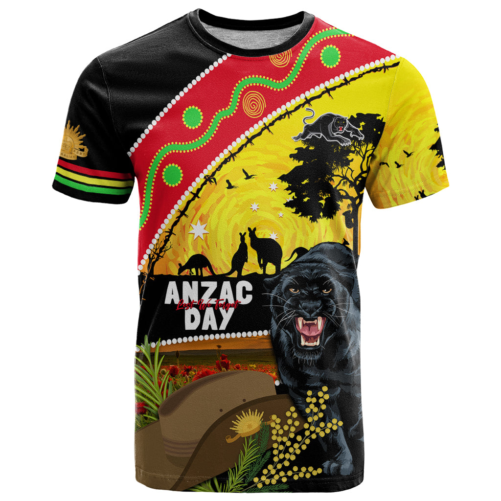 Panthers ANZAC Day T Shirt Pennies Mascot Rosemary Starring Night Style