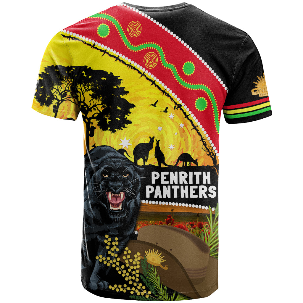 Panthers ANZAC Day T Shirt Pennies Mascot Rosemary Starring Night Style
