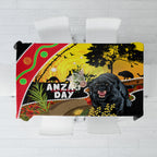 Panthers ANZAC Day Tablecloth Pennies Mascot Rosemary Starring Night Style
