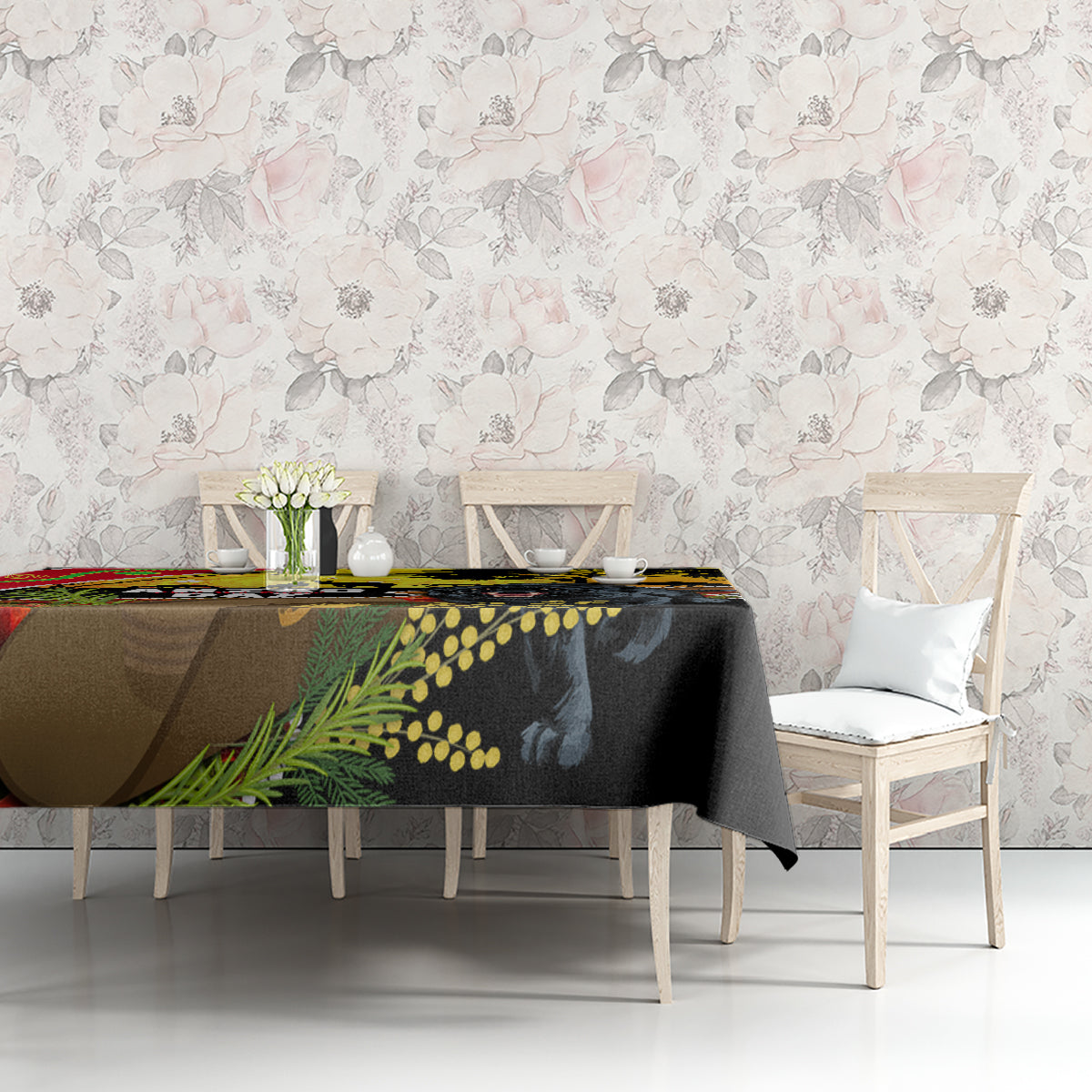 Panthers ANZAC Day Tablecloth Pennies Mascot Rosemary Starring Night Style