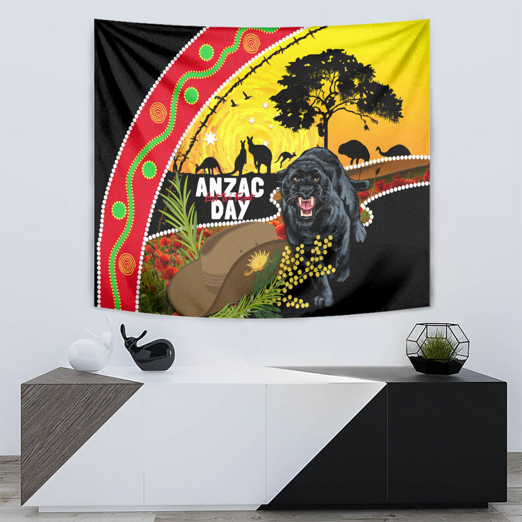Panthers ANZAC Day Tapestry Pennies Mascot Rosemary Starring Night Style