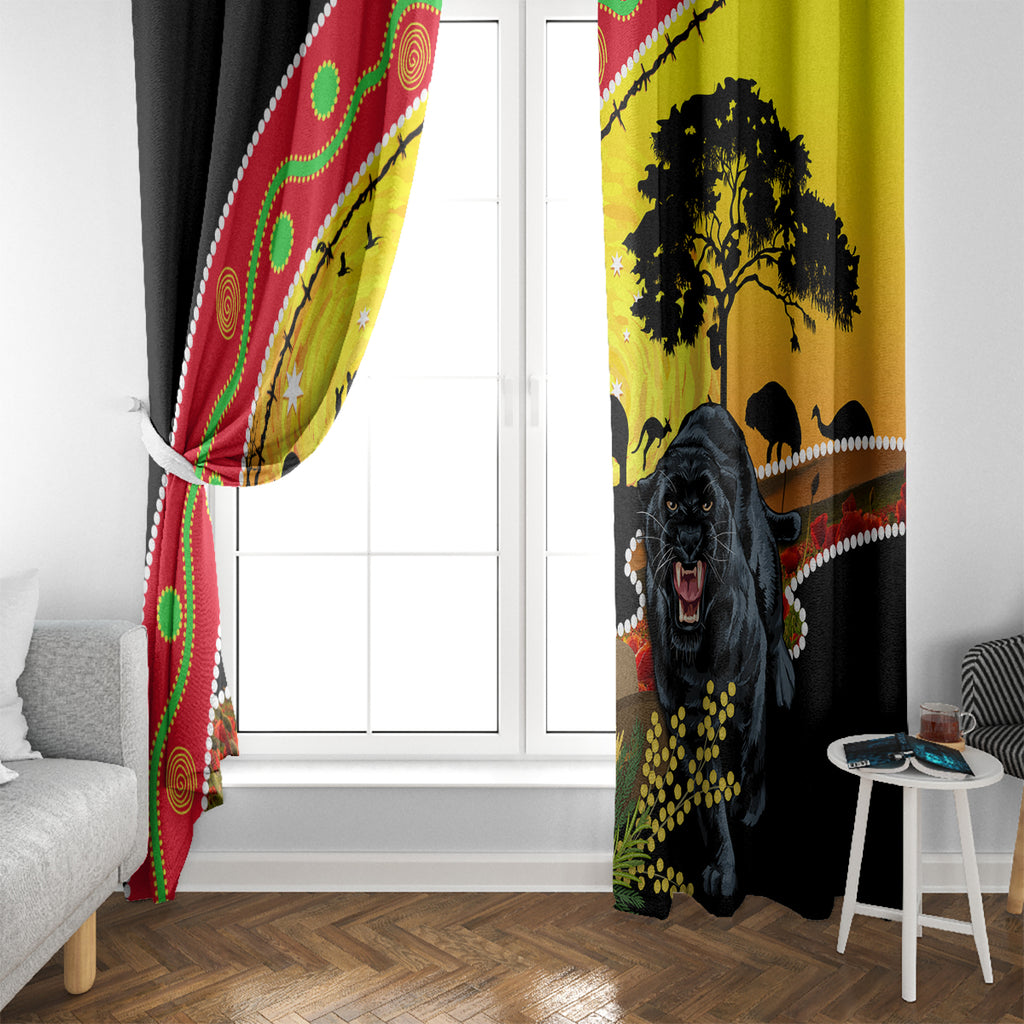 Panthers ANZAC Day Window Curtain Pennies Mascot Rosemary Starring Night Style