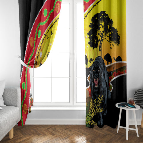 Panthers ANZAC Day Window Curtain Pennies Mascot Rosemary Starring Night Style