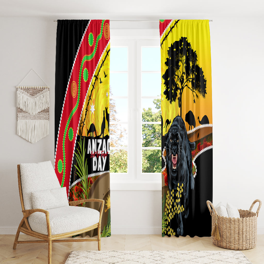 Panthers ANZAC Day Window Curtain Pennies Mascot Rosemary Starring Night Style