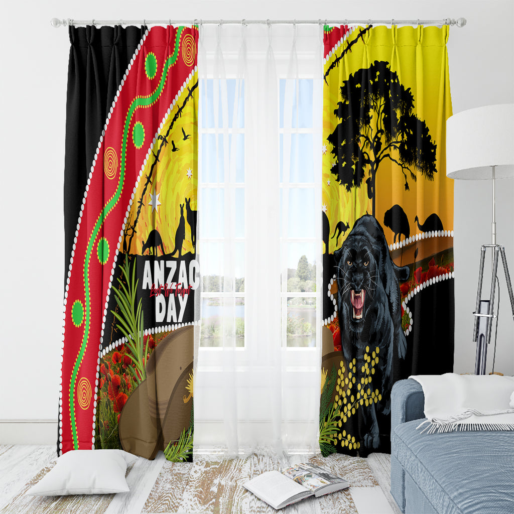 Panthers ANZAC Day Window Curtain Pennies Mascot Rosemary Starring Night Style