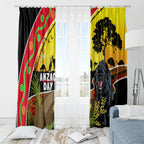 Panthers ANZAC Day Window Curtain Pennies Mascot Rosemary Starring Night Style