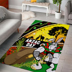 Rabbitohs ANZAC Day Area Rug Souths Mascot Rosemary Starring Night Style