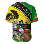 Rabbitohs ANZAC Day Baseball Jersey Souths Mascot Rosemary Starring Night Style