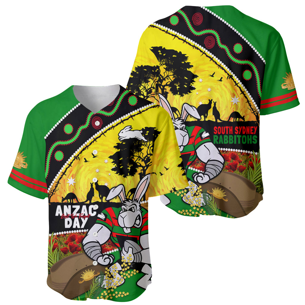 Rabbitohs ANZAC Day Baseball Jersey Souths Mascot Rosemary Starring Night Style