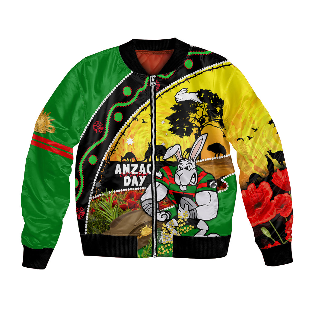 Rabbitohs ANZAC Day Bomber Jacket Souths Mascot Rosemary Starring Night Style