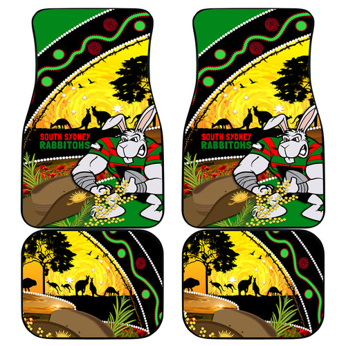 Rabbitohs ANZAC Day Car Mats Souths Mascot Rosemary Starring Night Style