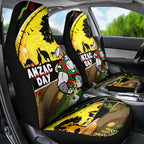 Rabbitohs ANZAC Day Car Seat Cover Souths Mascot Rosemary Starring Night Style