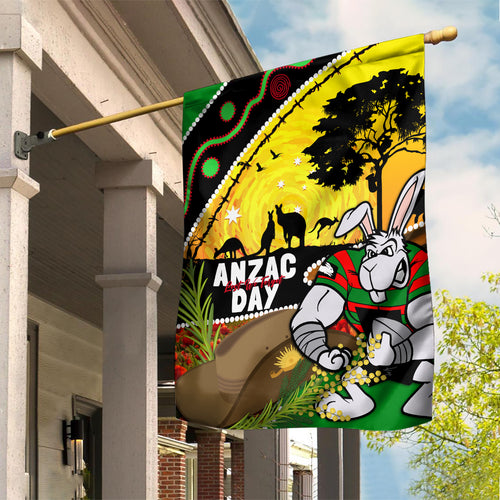 Rabbitohs ANZAC Day Garden Flag Souths Mascot Rosemary Starring Night Style