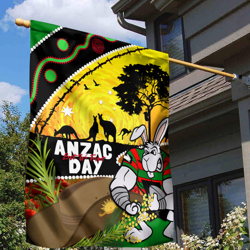Rabbitohs ANZAC Day Garden Flag Souths Mascot Rosemary Starring Night Style