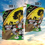 Rabbitohs ANZAC Day Garden Flag Souths Mascot Rosemary Starring Night Style