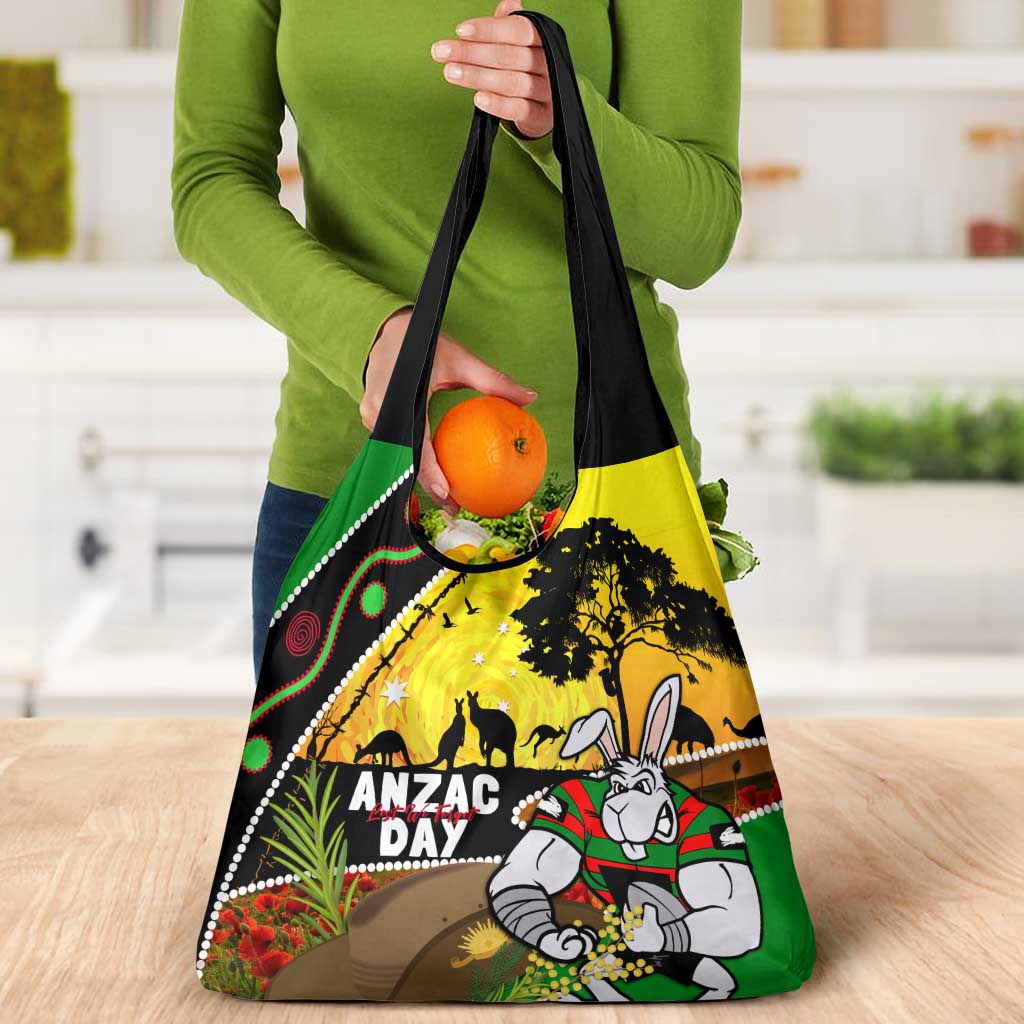 Rabbitohs ANZAC Day Grocery Bag Souths Mascot Rosemary Starring Night Style