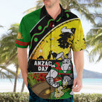 Rabbitohs ANZAC Day Hawaiian Shirt Souths Mascot Rosemary Starring Night Style