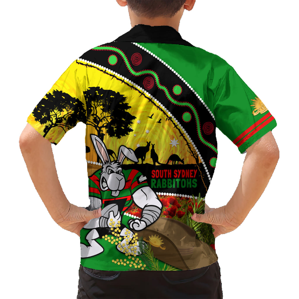 Rabbitohs ANZAC Day Hawaiian Shirt Souths Mascot Rosemary Starring Night Style