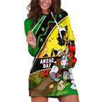 Rabbitohs ANZAC Day Hoodie Dress Souths Mascot Rosemary Starring Night Style